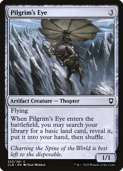 Pilgrim's Eye, carta Magic di tipo Artifact Creature — Thopter illustrata da Sean Murray
