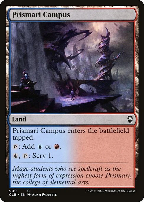 Prismari Campus, carta Magic di tipo Land illustrata da Adam Paquette