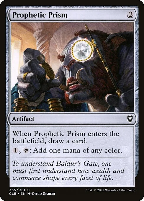 Prophetic Prism, carta Magic di tipo Artifact illustrata da Diego Gisbert