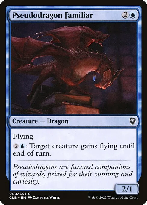 Pseudodragon Familiar, carta Magic di tipo Creature — Dragon illustrata da Campbell White