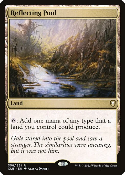 Reflecting Pool, carta Magic di tipo Land illustrata da Alayna Danner