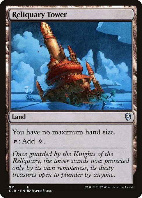 Reliquary Tower, carta Magic di tipo Land illustrata da Jesper Ejsing