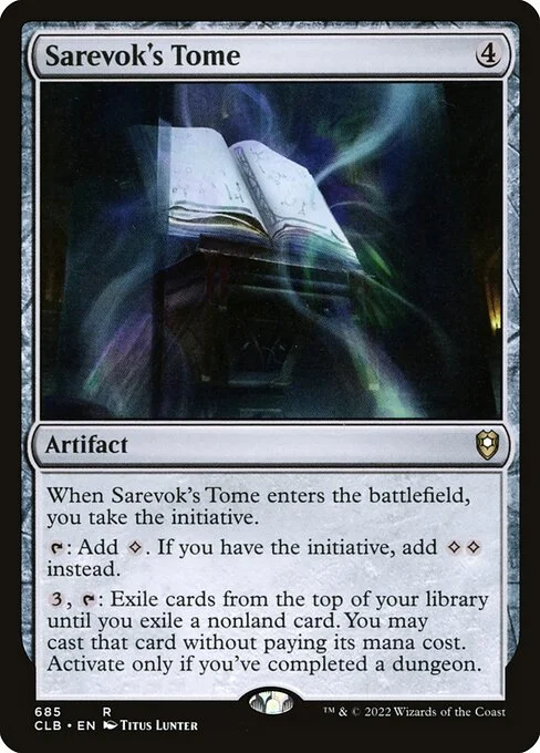 Sarevok's Tome, carta Magic di tipo Artifact — Book illustrata da Titus Lunter