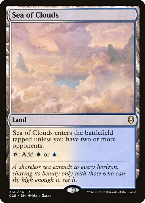 Sea of Clouds, carta Magic di tipo Land illustrata da Matt Gaser