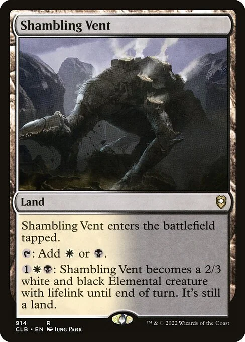 Shambling Vent, carta Magic di tipo Land illustrata da Jung Park