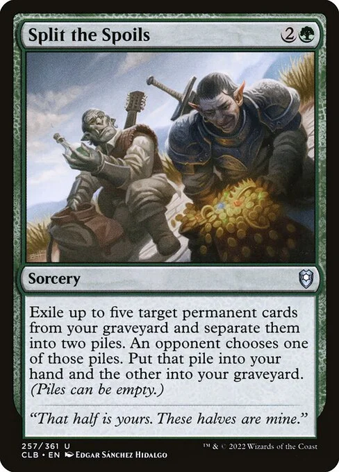 Split the Spoils, carta Magic di tipo Sorcery illustrata da Edgar Sánchez Hidalgo