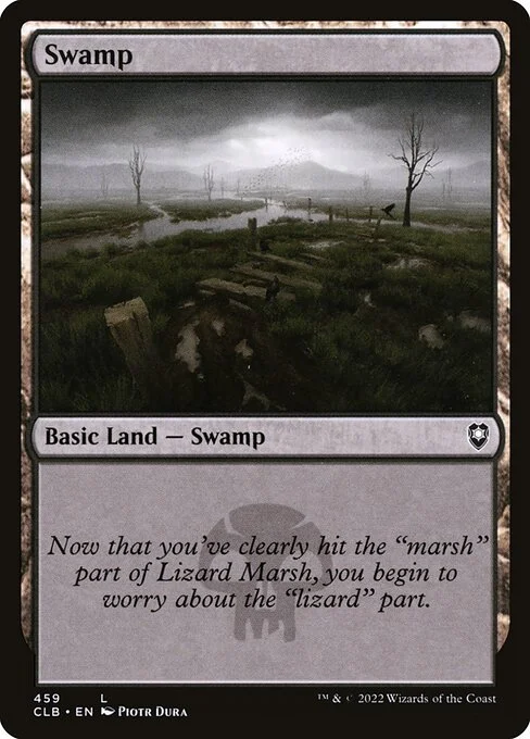 Swamp, carta Magic di tipo Basic Land — Swamp illustrata da Piotr Dura