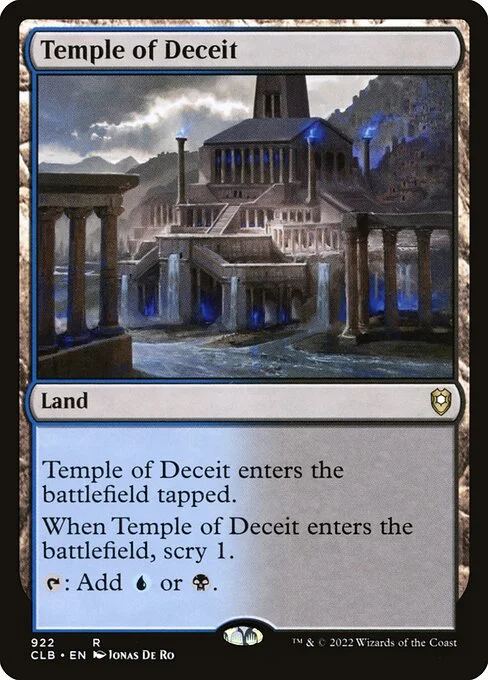 Temple of Deceit, carta Magic di tipo Land illustrata da Jonas De Ro