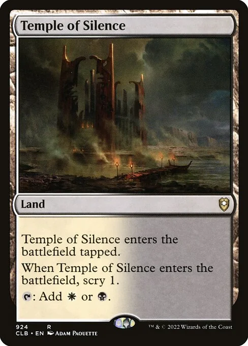 Temple of Silence, carta Magic di tipo Land illustrata da Adam Paquette