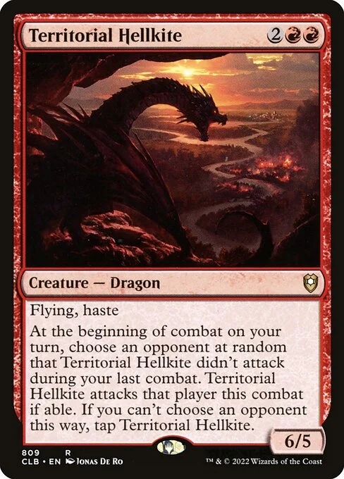 Territorial Hellkite, carta Magic di tipo Creature — Dragon illustrata da Jonas De Ro