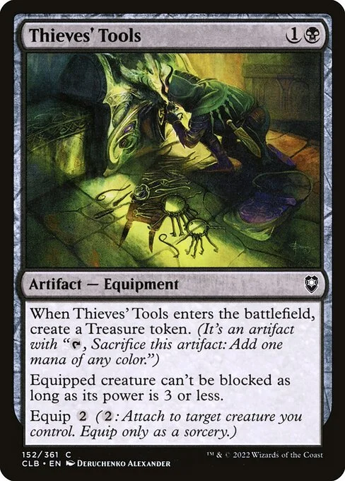 Thieves' Tools, carta Magic di tipo Artifact — Equipment illustrata da Deruchenko Alexander