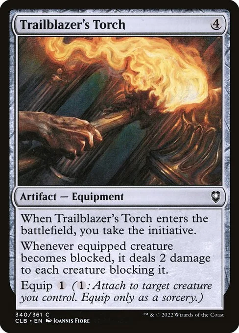 Trailblazer's Torch, carta Magic di tipo Artifact — Equipment illustrata da Ioannis Fiore