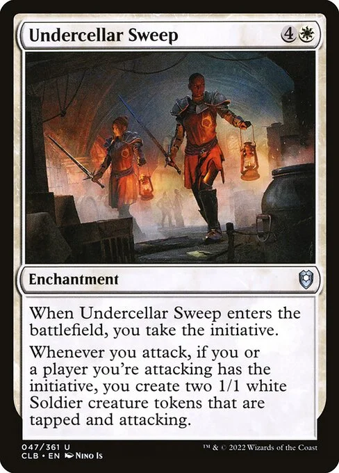 Undercellar Sweep, carta Magic di tipo Enchantment illustrata da Nino Is