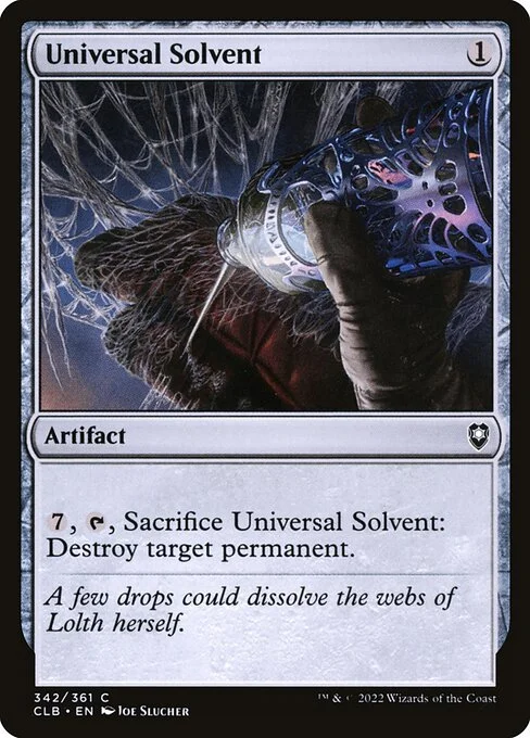 Universal Solvent, carta Magic di tipo Artifact illustrata da Joe Slucher