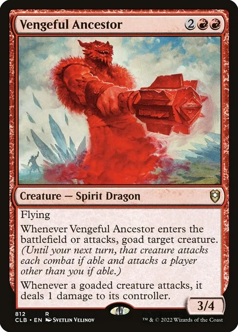 Vengeful Ancestor, carta Magic di tipo Creature — Spirit Dragon illustrata da Svetlin Velinov