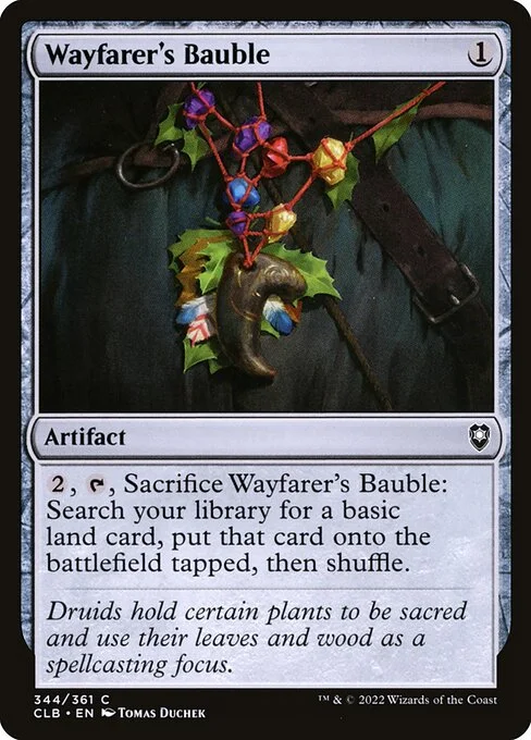 Wayfarer's Bauble, carta Magic di tipo Artifact illustrata da Tomas Duchek