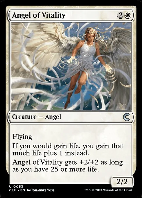 Angel of Vitality, carta Magic di tipo Creature — Angel illustrata da Johannes Voss