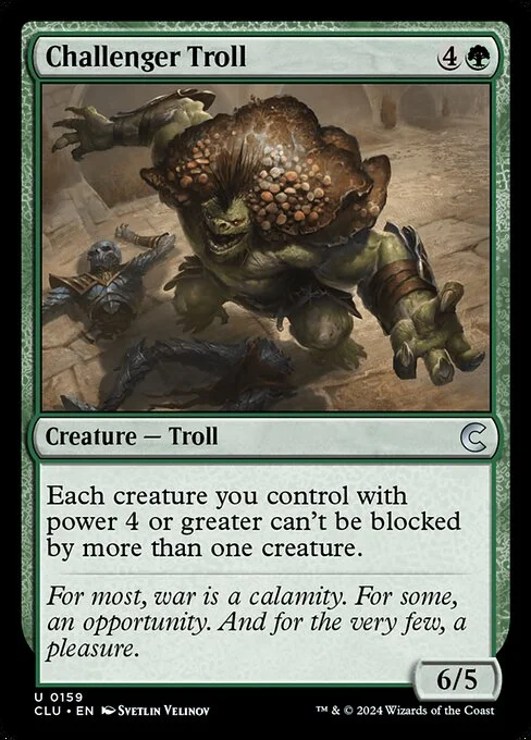 Challenger Troll, carta Magic di tipo Creature — Troll illustrata da Svetlin Velinov