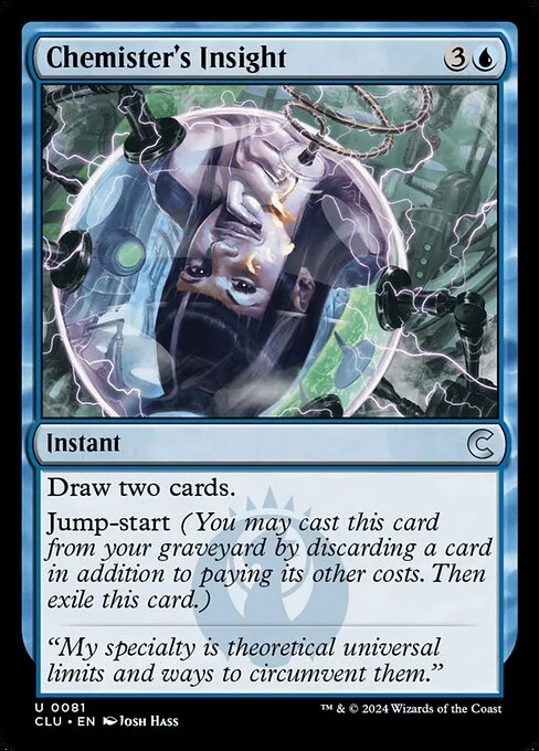 Chemister's Insight, carta Magic di tipo Instant illustrata da Josh Hass