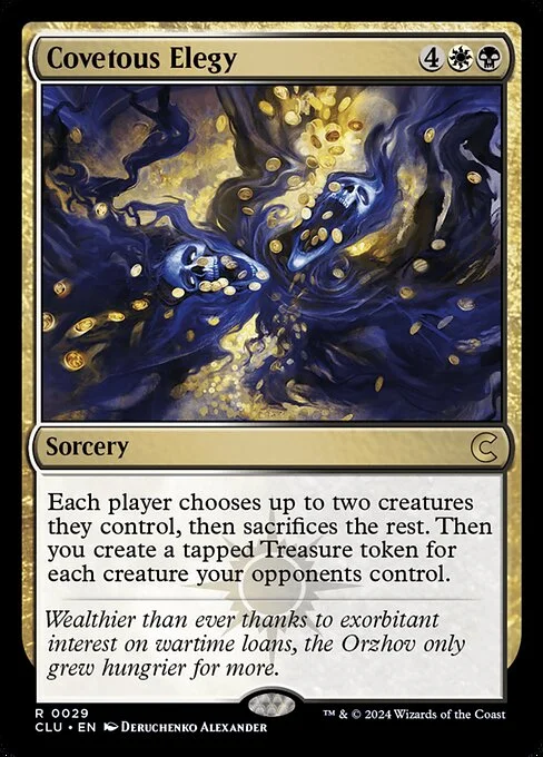 Covetous Elegy, carta Magic di tipo Sorcery illustrata da Deruchenko Alexander