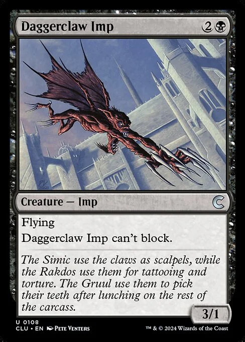 Daggerclaw Imp, carta Magic di tipo Creature — Imp illustrata da Pete Venters