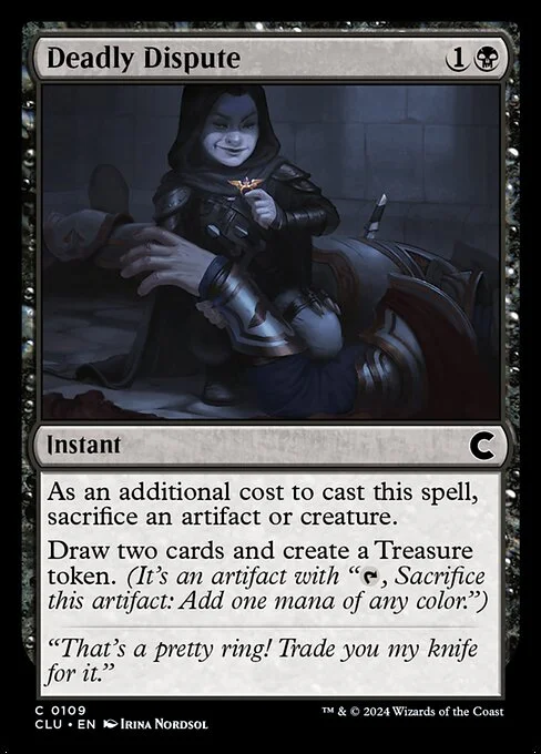 Deadly Dispute, carta Magic di tipo Instant illustrata da Irina Nordsol