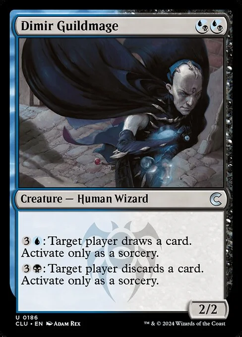 Dimir Guildmage, carta Magic di tipo Creature — Human Wizard illustrata da Adam Rex