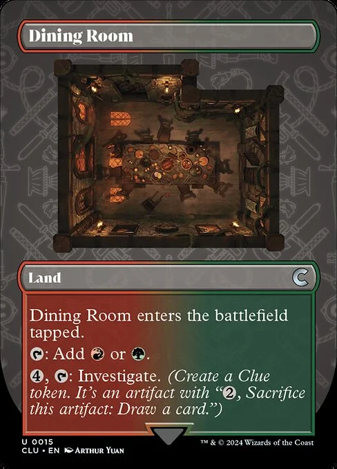 Dining Room, carta Magic di tipo Land illustrata da Arthur Yuan