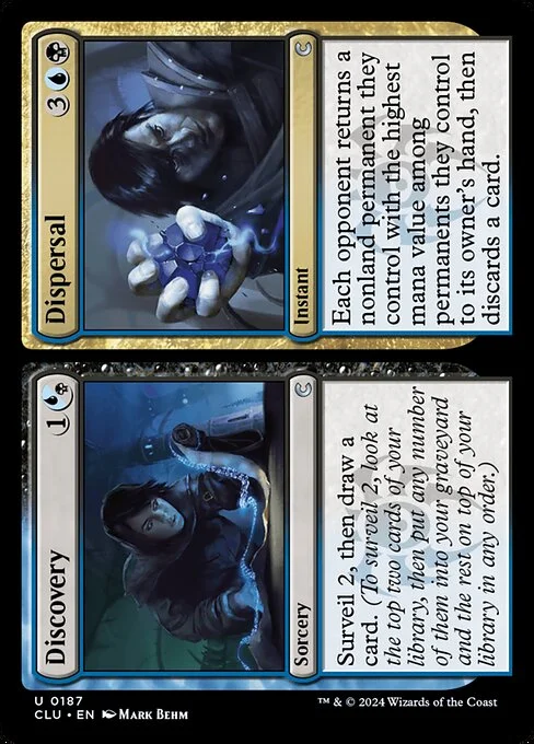 Discovery // Dispersal, carta Magic di tipo Sorcery // Instant illustrata da Mark Behm