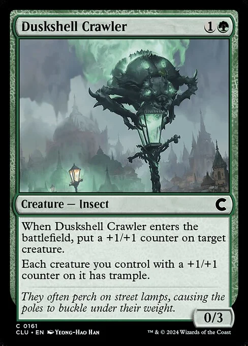 Duskshell Crawler, carta Magic di tipo Creature — Insect illustrata da Yeong-Hao Han