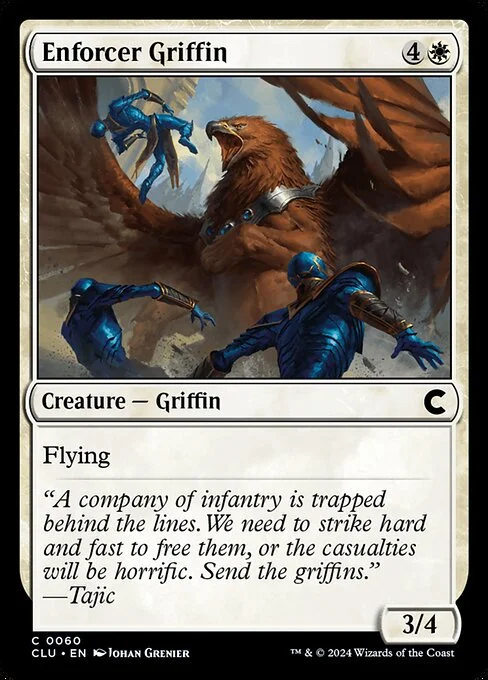 Enforcer Griffin, carta Magic di tipo Creature — Griffin illustrata da Johan Grenier