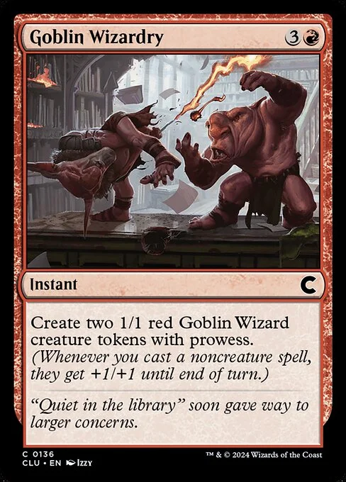 Goblin Wizardry, carta Magic di tipo Instant illustrata da Izzy