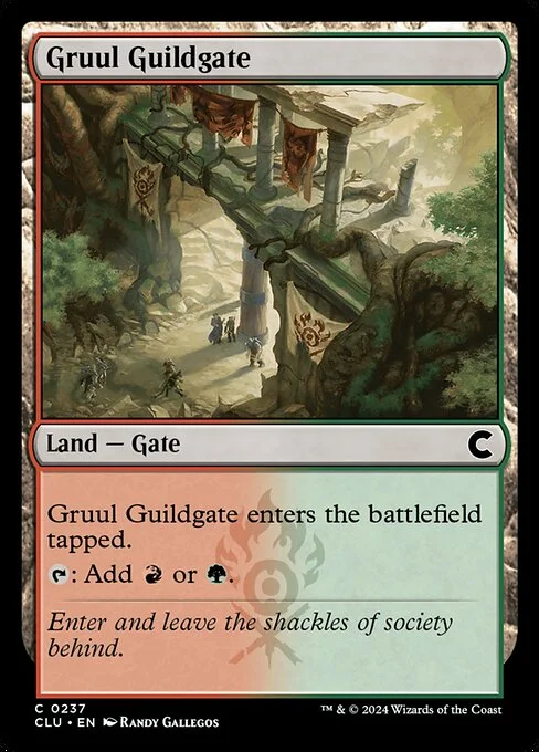 Gruul Guildgate, carta Magic di tipo Land — Gate illustrata da Randy Gallegos