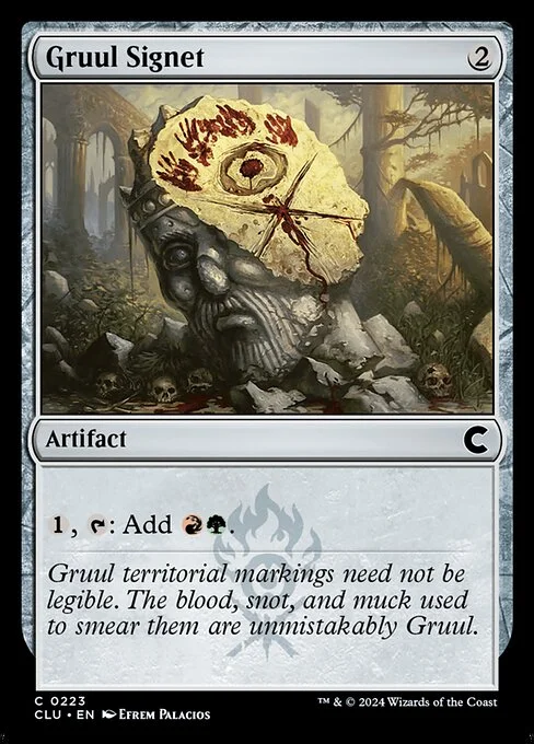 Gruul Signet, carta Magic di tipo Artifact illustrata da Efrem Palacios