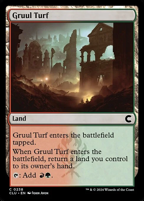 Gruul Turf, carta Magic di tipo Land illustrata da John Avon