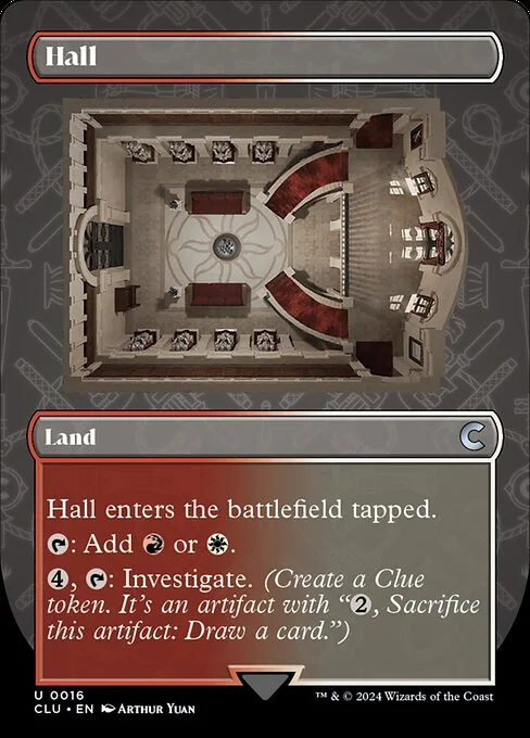 Hall, carta Magic di tipo Land illustrata da Arthur Yuan