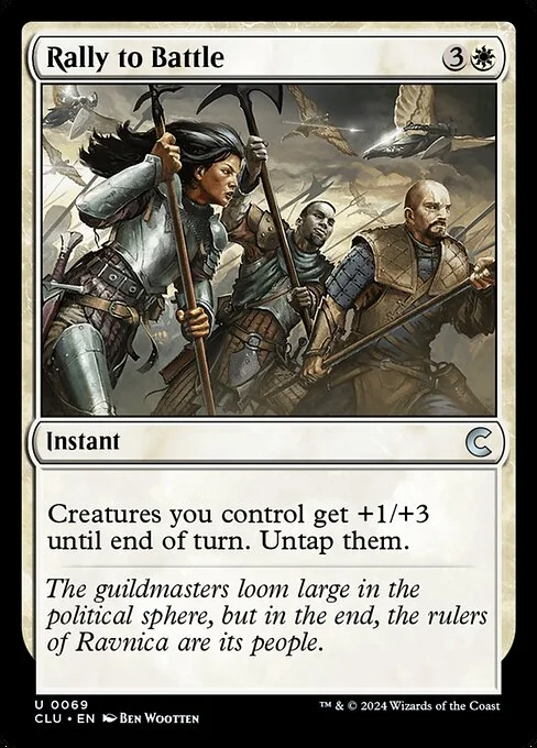 Rally to Battle, carta Magic di tipo Instant illustrata da Ben Wootten