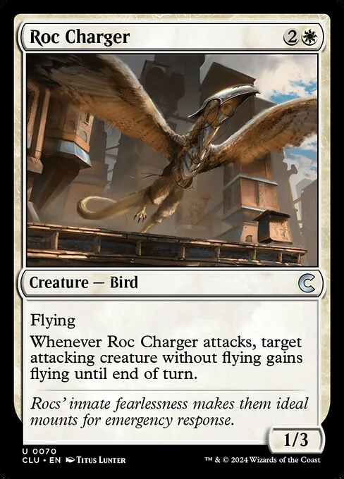Roc Charger, carta Magic di tipo Creature — Bird illustrata da Titus Lunter