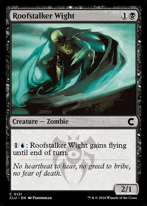 Roofstalker Wight, carta Magic di tipo Creature — Zombie illustrata da Puddnhead