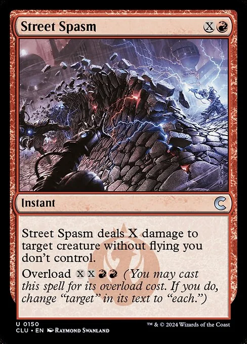 Street Spasm, carta Magic di tipo Instant illustrata da Raymond Swanland