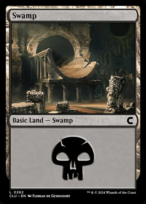 Swamp, carta Magic di tipo Basic Land — Swamp illustrata da Florian de Gesincourt