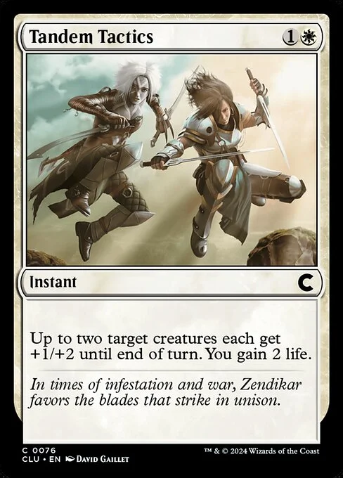 Tandem Tactics, carta Magic di tipo Instant illustrata da David Gaillet
