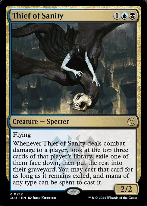 Thief of Sanity, carta Magic di tipo Creature — Specter illustrata da Igor Kieryluk