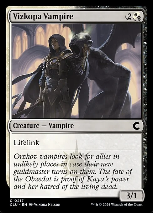 Vizkopa Vampire, carta Magic di tipo Creature — Vampire illustrata da Winona Nelson