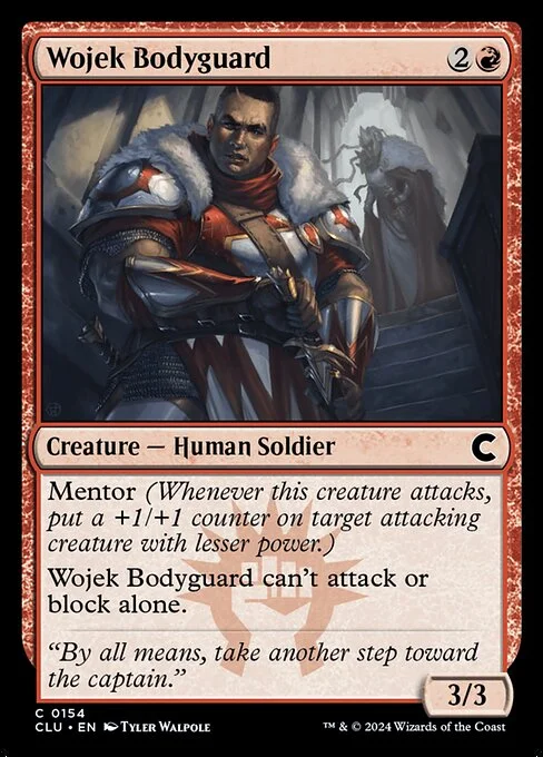 Wojek Bodyguard, carta Magic di tipo Creature — Human Soldier illustrata da Tyler Walpole