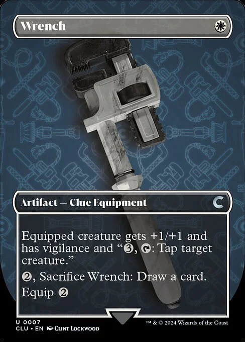 Wrench, carta Magic di tipo Artifact — Clue Equipment illustrata da Clint Lockwood