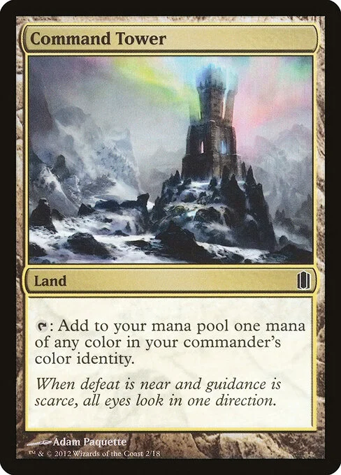 Command Tower, carta Magic di tipo Land illustrata da Adam Paquette