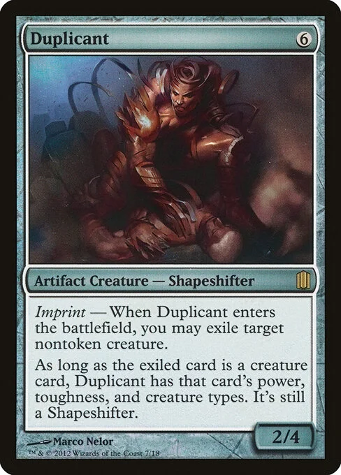 Duplicant, carta Magic di tipo Artifact Creature — Shapeshifter illustrata da Marco Nelor
