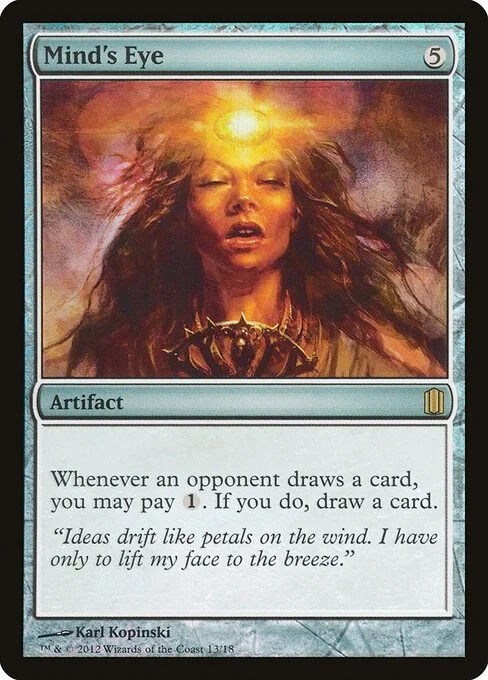 Mind's Eye, carta Magic di tipo Artifact illustrata da Karl Kopinski