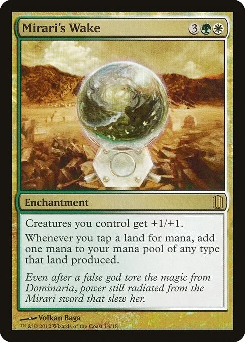 Mirari's Wake, carta Magic di tipo Enchantment illustrata da Volkan Baǵa